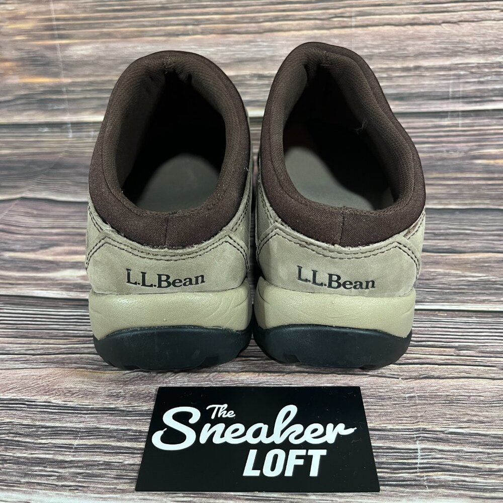 L.L. Bean Brown and Tan Slip-On Ankle Duck Boots - Picture 4 of 8